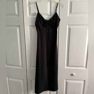 F21 Black Dress Lightweight Tie